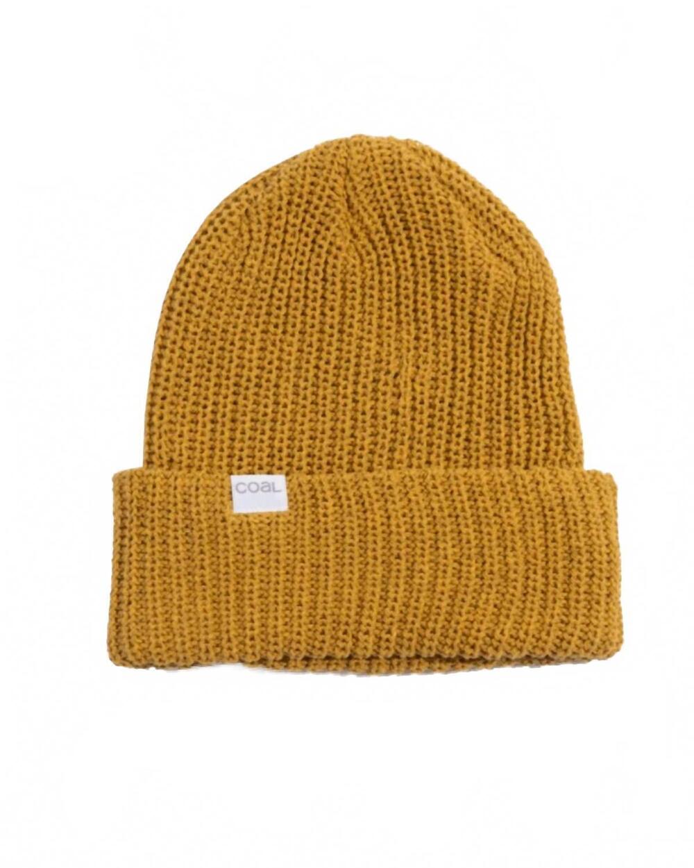 NEW COAL HEADWEAR women's eddie recycled knit cuff beanie in mustard